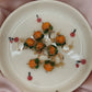 Orange/Persimmon Huggie Studs